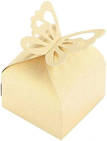 Butterfly Baby Shower Party Wedding Favor Folding Box Package Candy Gift Boxes (50pcs)