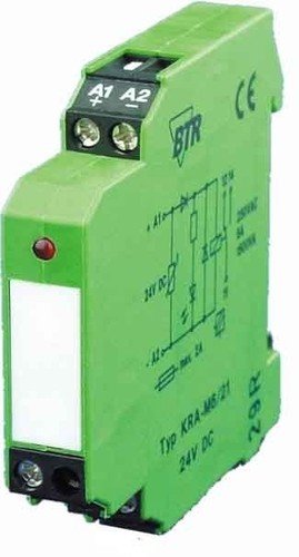 BTR Blumberger Metz Connect 4250184122630 - Relè commutatore KRA-M6/21, 24 AC/DC, 1 W