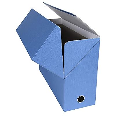 Exacompta 89422E Boite transfert toilée 12 cm Bleu clair