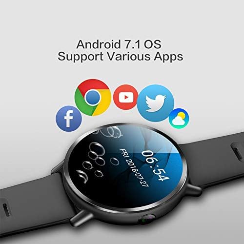 Chen0-super LEMFO LEM X Smart Watch, Android 7.1 4G 2.03'' 900Mah GPS 5MP Camera Ip67 Waterproof Luxury Smart Watch for Men Smartwatch