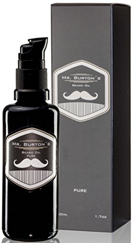 Mr. Burtons Bartöl PURE – duftneutral – 50ml Bart Öl für die Bartpflege – Premium Qualität – zum Bart weich machen – als Geschenke zum Vatertag oder Geburtstagsgeschenk für Männer - 3