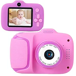 Anjetan Children Video Camera Interactive Music Fun 32GB Photo Camera with Lanyard USB Cable Kids Digital Cameras Children Digital Cameras Kids Mini