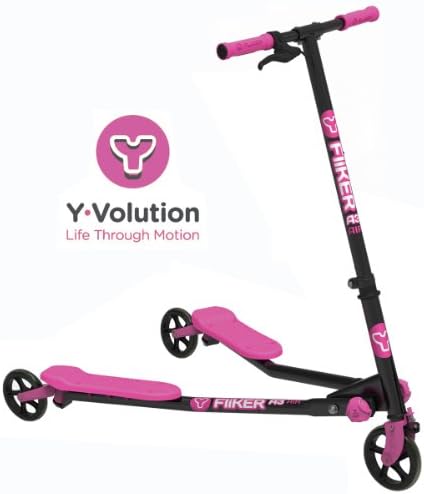 Genuine Children's Yvolution Fliker Scooters - Multiple Options / Colours: Pink/Green/Black/Yellow/Orange! (YFA3PINK-PINK)