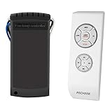 Incluye botones por separado para tres velocidades de ventilador, diseñado para controlar por separado la velocidad del ventilador y la luz; incluye además una funda para colgar el mando de la pared. Este kit convierte un ventilador normal y corriente en uno a control remoto.