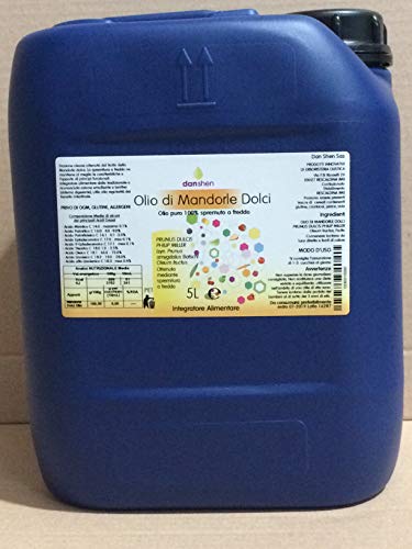 OLIO DI MANDORLE DOLCI PURO tanichetta da 5 LT
