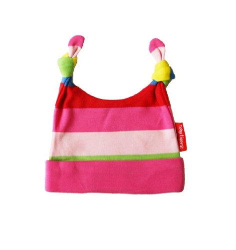 Toby Tiger Baby Girl's Organic Hat Baby Girl'sy Stripe 6 - 12 Months