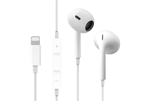 SER FLYMON In-Ear Kopfhörer [MFi-Zertifiziert] HiFi Stereo Ohrhörer für iPhone Kopfhörer Kompatibel mit iPhone 7/8/X/XS/XR11/12/13/13/14 Unterstützt alle iOS