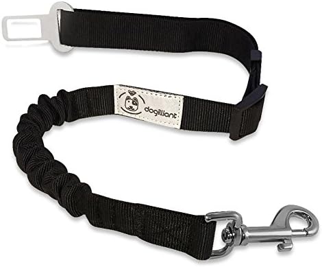 Dog Safety Harness – SAFETY FOR DOG AND DRIVER with Elastic impact softening durable Universal High Safety Seat Belt for Dog - Harness or Collar – Seat Belt Adapter for Large and Small Dogs – Extra Heavy Duty, High Quality clips – Free Ebook: The 11 Most Popular Dog Games