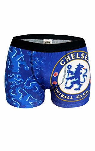 Mens Official Chelsea Football Club Printed Boxer Shorts Size S,M,L,XL
