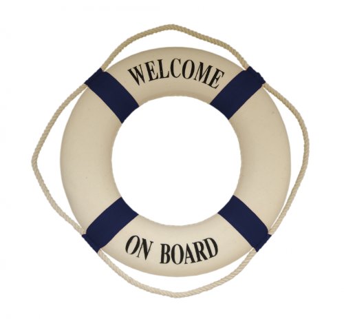 Rettungsring, blau weiß, Dekoration, verschied. Gr., 50cm