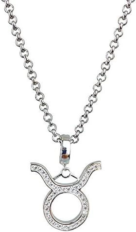 Taurus Symbol of the Zodiac Silver Plated Pendant