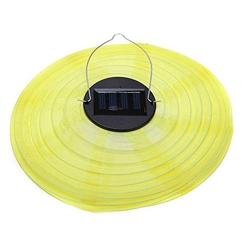 TOOGOO(R)10″ Solar Laternen Solar Lampion Wegeleuchten fuer Gartendeko gelb - 2