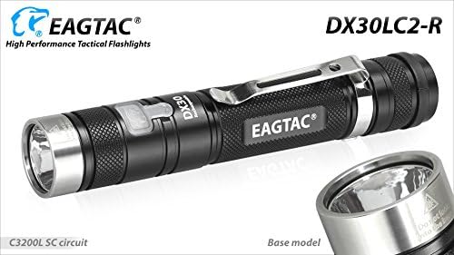 EagleTac DX30LC2-R Rechargeable Flashlight Base Cree XP-L HI V3 LED, 1160 lm