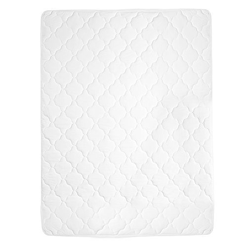 Umi. Essentials All-Season Extra-Deep Quilted Mattress Protector, Super King Size, 180 x 200 cm - Wh