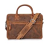 FUNKTIONALITÄT - Laptoptasche mit abnehmbarem Schultergurt und durchdachter Aufteilungen für Dein Business. Schultertasche mit Laptopfach für Surface, Ultrabook, MacBook, Tablet oder iPad.