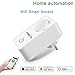 Produktbild GAOLIQIN WiFi Smart Plug, Upgrade für Alexa Plug/Outlet 2019, funktioniert mit Alexa & Google Home, App- und Sprachsteuerung überall und jederzeit, kein Hub erforderlich