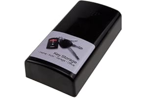 ZOAZR Funda magnética para Llaves Hide Key Holder Caja de Emergencia para Llaves Fundas de plástico Negro Resistente Imanes Fuertes Caja Fuerte para Llaves de Coche Almacenamiento Oculto Stash