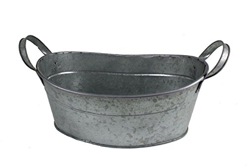 3er Set Zinkwanne Trog Wanne Pflanzwanne Blumenkübel - 2