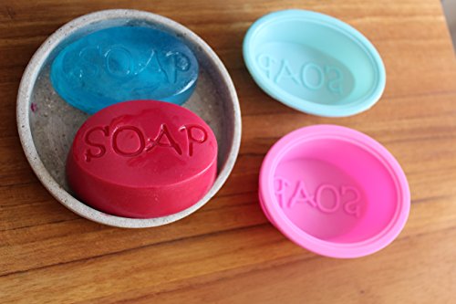 Unitedcovers ovale rosa Seifenform mit der Aufschrift „SOAP“ für größere Seifen mit perfekter Abschrift – Silikonform SOAP – Versand aus Deutschland - 9