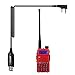 Produktbild NKTECH USB Programming Kabel + BaoFeng UV-5R VHF UHF Dual Band 136-174/400-520MHz 1W/5W 128 kanäle Handheld Ham Handfunkgerät Zwei Wege Funkgeräte Two Way Radio Walkie Talkie (Rot)