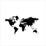 60 * adhesivo de pared Mapa del mundo 105 cm atlas arte vinilo removible Árbol Decoración del hogar