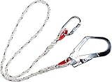 haltegurte für rollstuhl Länge: 150cm TOP LOCK Geschlagenes Halteseil 150cm, 1 großer Karabiner, 1 Schraubkarabiner