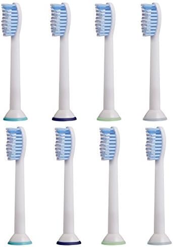 WorldGen® - Pack of 8 (2 x 4) Replacement Toothbrush Heads for Philips Sonicare Sensitive (HX-6054) Toothbrush Fully compatible with the following Philips electric toothbrush models: DiamondClean, FlexCare, FlexCare Platinum, FlexCare(+), HealthyWhite, 2 Series, EasyClean and PowerUp
