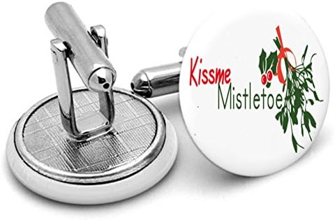 Merry Christmass printed christmass cufflinks mens cufflinks - supplied in gift pouch
