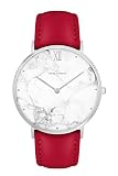 New Trend Unisex Armbanduhr Damen-Uhr Herren-Uhr Armbanduhr Trend-Uhr Blogger-Uhr Analog Quarzwerk elegantes Marmor-Design Armband Leder Metall verschiedene Farben