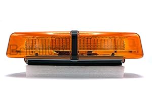 Britalitez LED Beacon, Mini-Lightbar, Amber, 1-Bolt, Recovery, Flashing Warning Strobe, 310mm