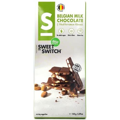 Preisvergleich Produktbild Sweet-Switch Vollmilch-Mandel, 150g-Tafel
