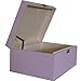 Personalised Large Lavender Wooden Keepsake or Memory Boxes with Silver Lettering - Christening, Naming Ceremony, Baptism Gift for Babies or her
