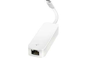TP-Link USB C To Ethernet Adapter(UE300C), RJ45 To USB C [Thunderbolt 3/4 Compatible] Type-C Gigabit Ethernet LAN Network Adapter, Compatible With Apple MacBook, iPhone 14/15/16
