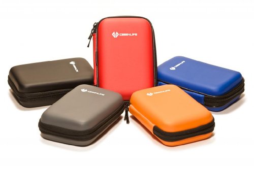 Case4Life stoßfest externe Festplattentaschen (2,5 Zoll 6,35cm) Orange – Lebenslange Garantie - 3