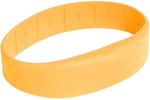 Gelikom 3 Stück RFID Armband SILA09 MIFARE® Classic 1K (Neonorange, 62)