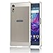 Produktbild Sony Xperia XZ Hülle,Sunroyal Ultra-dünne Metallgehäuse Hybride Alurahmen Rückwandplatine Schutzhülle,Luxus Noble Grau Metal Frame Aluminium Metal Bumper Gehärtetem Glas Back Cover Stoßfest Kratzfeste Handy Schutzhülle Tasche Case für Sony Xperia XZ-Gray