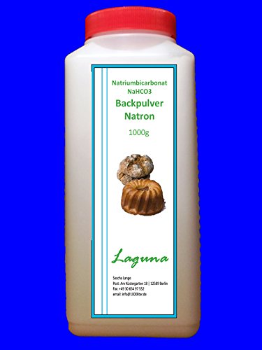 Preisvergleich Produktbild 1kg Natron, Natriumhydrogencarbonat, beste Lebensmittelqualität, Backpulver E500