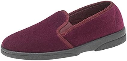 Anthony Mens Velour Gusset Slippers