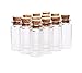 Produktbild Veewon 10pcs/10ml leere Probe Glasflasche Gläser Vials Gehäuse Container Mini Glasflaschen mit Korken Stoppers für Nachricht Hochzeiten wünschen Schmuck Gastgeschenke