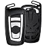 Produktbild First2savvv schwarz Aluminium Auto-Auto-Fern Schlüsselkasten-Halter-Fob-Abdeckung für BMW 1 Series, BMW 2 Series (Part Models), BMW 3 Series / GT, BMW 4 Series, BMW 5 Series, BMW 6 Series, BMW X3, BMW X4, BMW M2, BMW M3, BMW M4, BMW M5, BMW M6 -CAR-KL-BMW-01