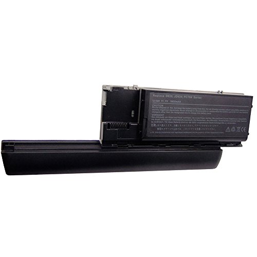 Battery for Dell Latitude D620 Latitude D630 Latitude D630N Latitude D631 Latitude D631N Latitude D830N Precision M2300 9cell 11.1V 7800mah Black 12 month warranty