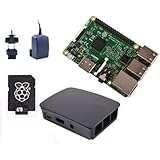 Raspberry Pi 3 Offizielles Desktop Starter-Set (16 GB, Schwarz) Schwarz 16 gb