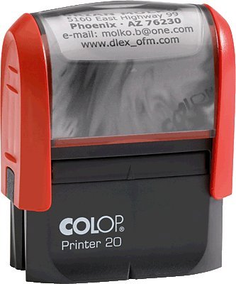 Sello Printer 20  CONTABILIZADO  tinta azul Colop