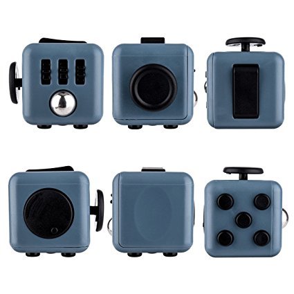 Fidget Cube Relieves Stress And Anxiety, Fidget Toy Fun Cube Anxiety Attention Toy for Children and Adults with ADHD ADD OCD Autism (LEAD GREY) Fidget Cube Relieves Stress And Anxiety, Fidget Toy Fun Cube Anxiety Attention Toy for Children and Adults with ADHD ADD OCD Autism (LEAD GREY)