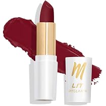 Buy MyGlamm LIT Moist Matte Lipstick - Red Velvet (Cherry Red ...
