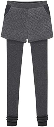 LEGG FANG Winter Plus Size Women's Fat Fat 200 pounds Thick Stretch Leggings Were Thin Warm Pants,Darkgrey-XXL