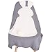 Produktbild Yonimu Baby Swaddle Quilt, Kleinkind schöne Kaninchen weiche warme Strickdecke, Sleeping Swaddle Kinderbett Crib Wrap Quilt (Color : Grey)