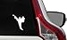 Produktbild Taekwondo Silhouette Girl Car Vinyl Sticker Decal Bumper Sticker for Auto Cars Trucks Windshield Custom Walls Windows Ipad MacBook Laptop Home and More (White)