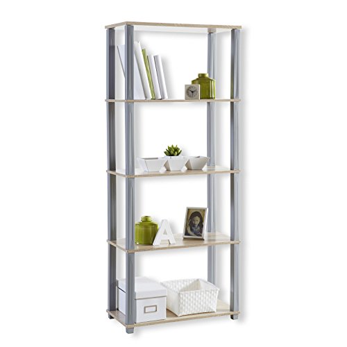 Demeyere 246035 Polytub Regal 5 Einlegeböden aus Spanplatten dekoriert, Breite 60 x 145,1 x 29,5 cm, sonoma eiche - 3