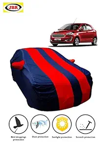 JBR Car Cover for Ford Figo (Blue and Red)